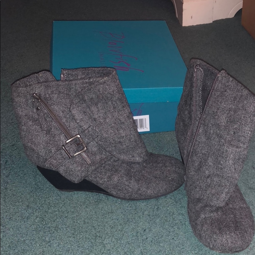 Blowfish grey booties